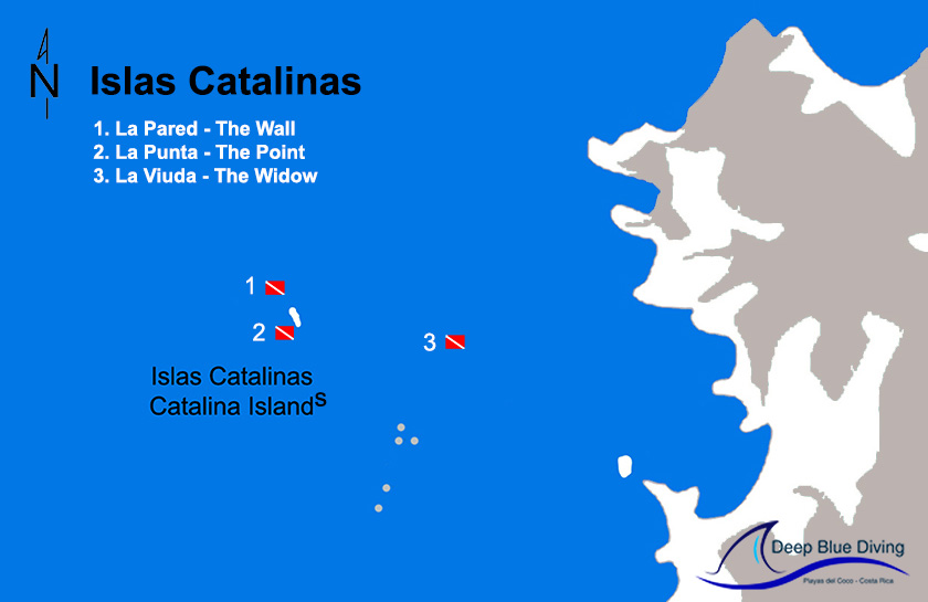islas catalinas mapa sitios de buceo